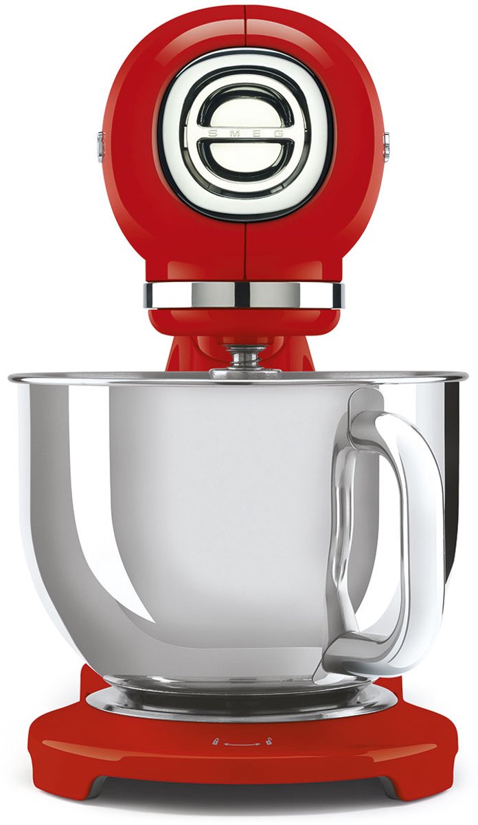 SMEG SMF05RDEU Keukenmachine - Keukenmixer - 1000W - 4,8L RVS Mengkom - 10 Snelheden - Planetaire Mengbeweging - Inclusief 4 Accessoires - '50s Style - Rood van SMEG — afbeelding 2