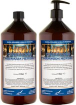 Hairconditioner Hammam Herbal 1 liter met 1 zwarte pomp - set van 2 stuks
