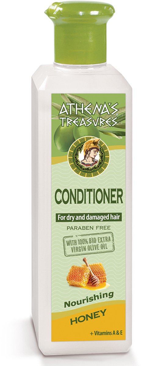 Athena's Treasures Conditioner Honey Dry & Damaged 250ml – Intens voedende natuurlijke honing conditioner voor droog & beschadigd haar
