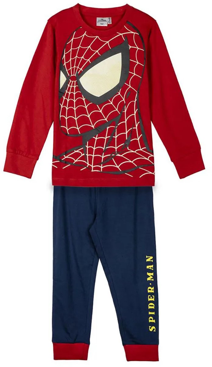 Spiderman Pyjama Jongens Meisjes 100% Katoen Rood — afbeelding 9