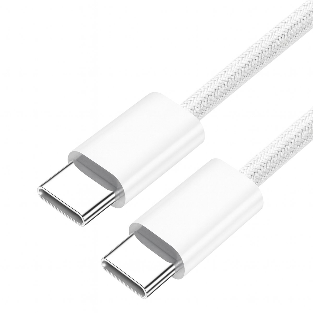 USB-C naar USB-C kabel - 1 meter - Oplaadkabel - Gevlochten - Geschikt voor iPhone iPad - Charger - Cable - Lader -Snellader - Tablet - Pro - Plus