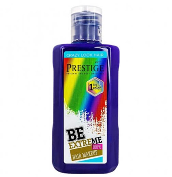 Prestige Uitwasbare Haarverf Donker Blauw – Uitwasbare Haarkleuring voor 1 Dag – voor Feestjes & Events – 100ml