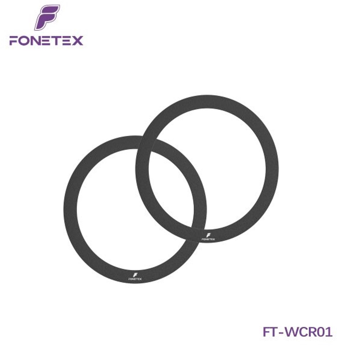 FoneTex MagSafe Magnet rings - FT-WCR01 - 2 Magnetic Ring Metal Place – For Wireless Charging - Smartphones