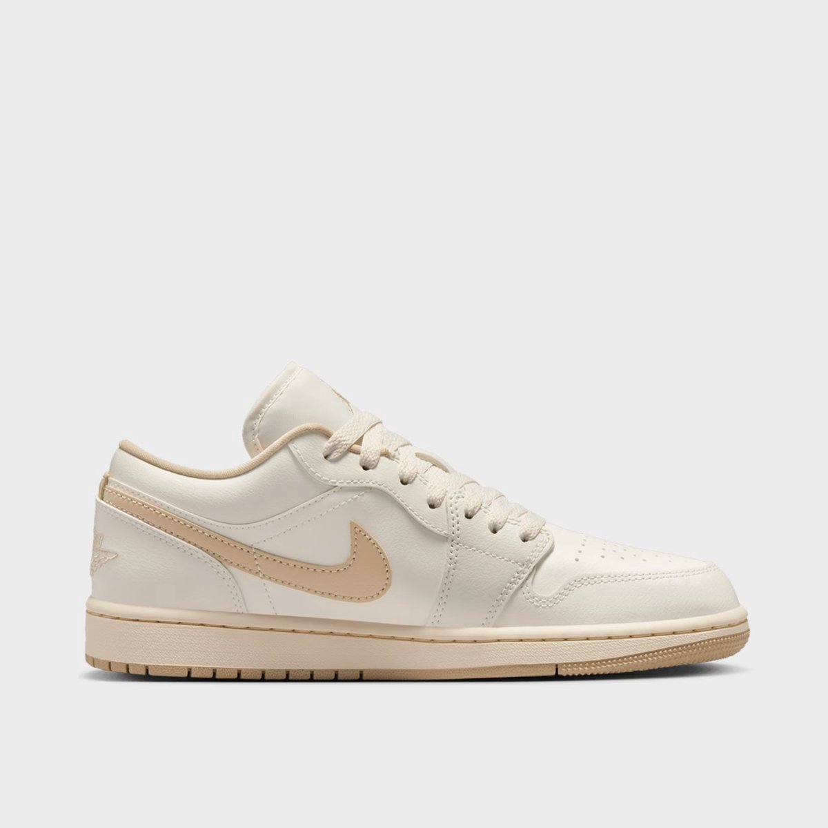 Nike Nike Air Jordan 1 Low Dames Sneaker Creme