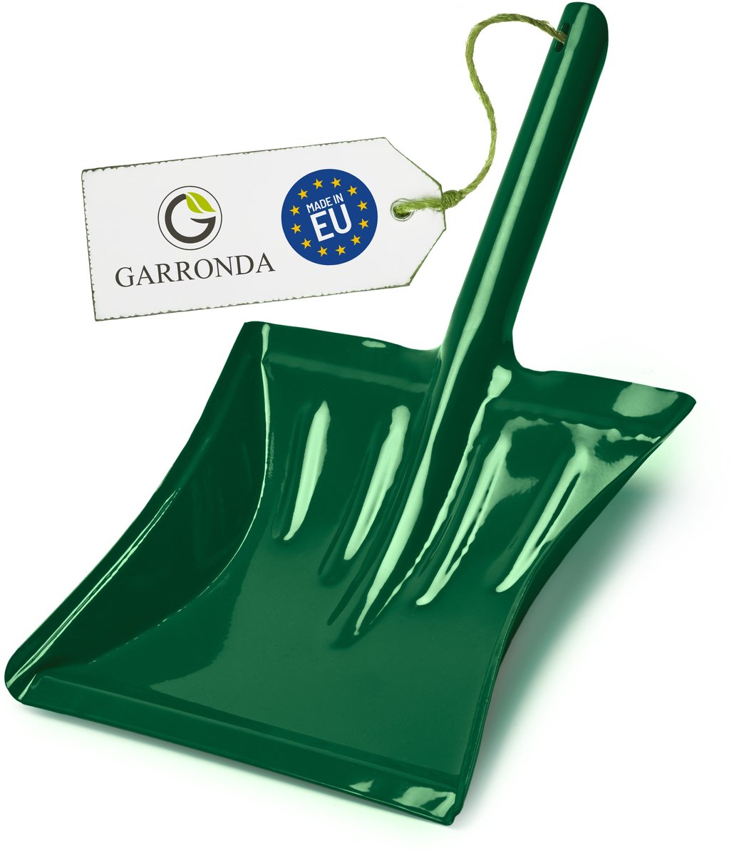 Garronda Metalen Vuilnisbakschep – Vuilnisbakschep - Handschep met Handvat – Groen - GD-0167