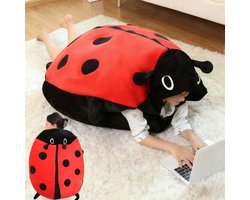 Draagbaar lieveheersbeestjeskussen, gigantisch insectenkussen (100 cm / 39,3 inch)