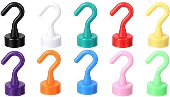 Magneethaken, 10 stuks, extra sterke kg cruisehaken, robuust, voor Magneethaken, 10 stuks, extra sterke kg cruisehaken, robuust, voor