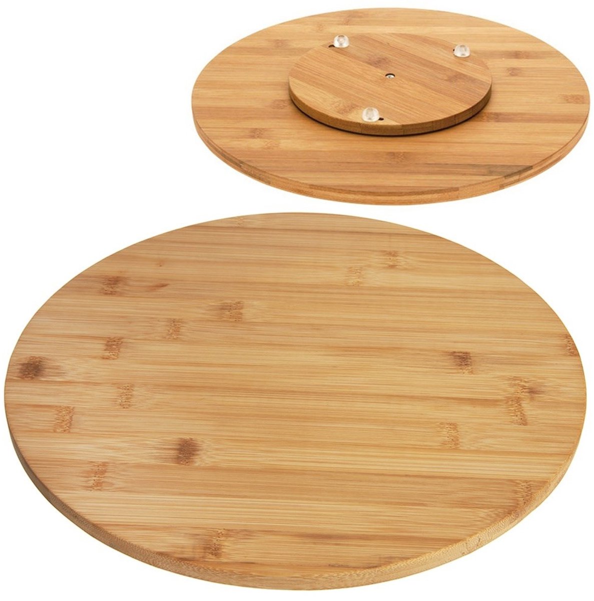 Orion - Bambus Draaibare Serveerplank - 35 cm - Anti-slip Voeten