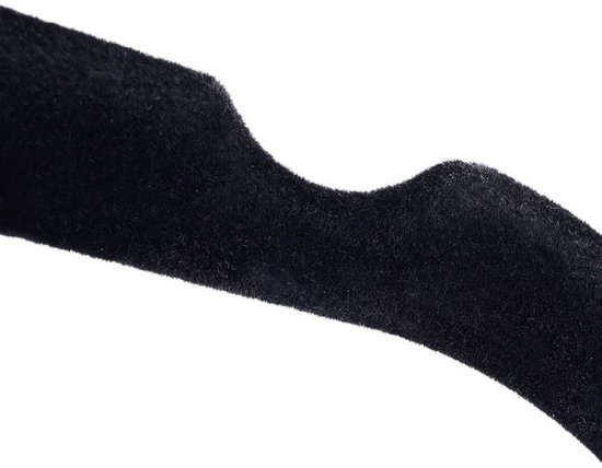 Kleerhanger Zwart Vilt - 10 stuks