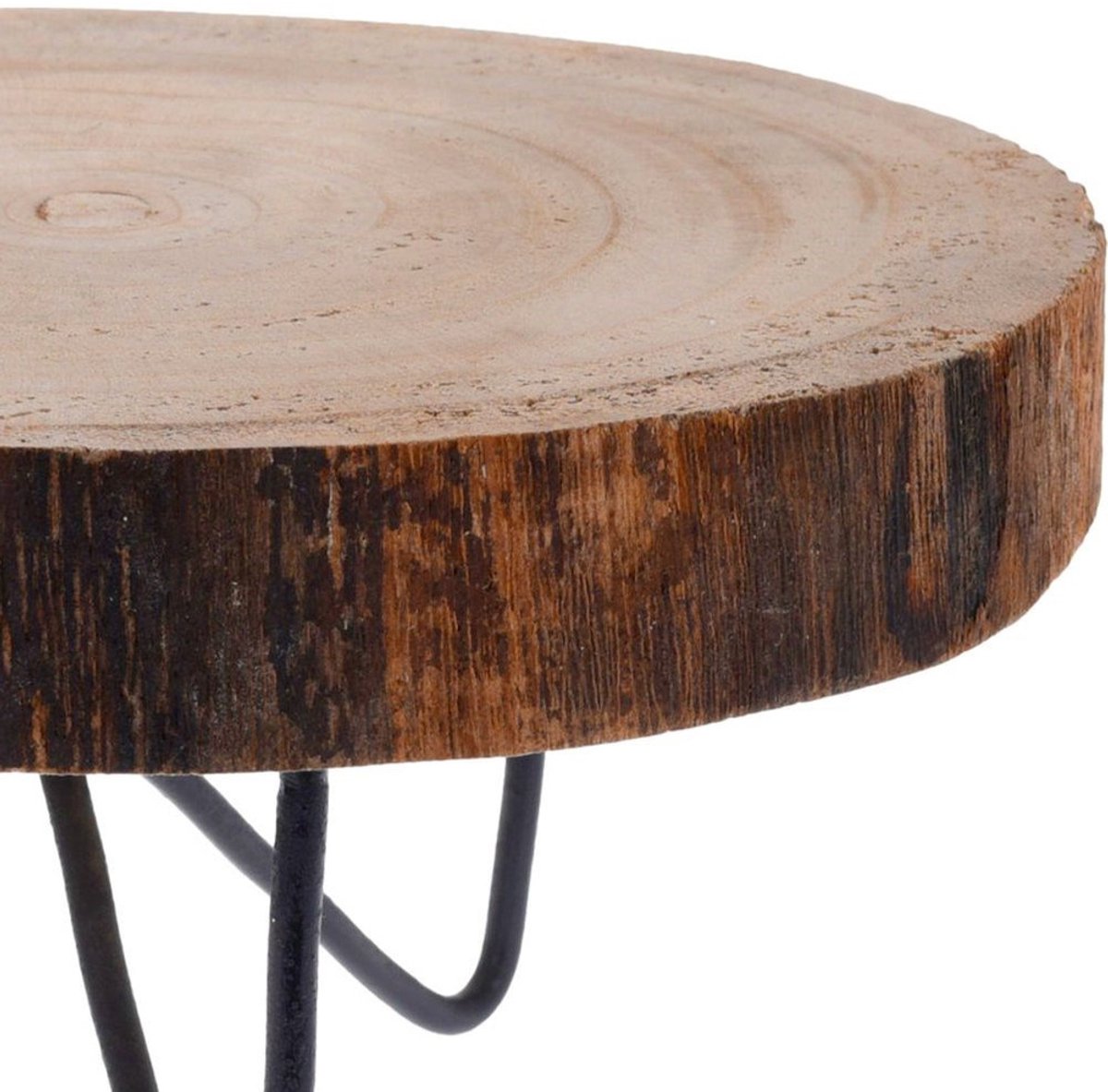 Vilde - Serveerplank op Poten - 40 cm - Houten - Metalen Noppen - Decoratief — cadeau in Koken & Dineren - foto 3