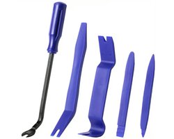NAVIBOP TOOLS-500 | 5-delige demontageset voor auto-interieur & exterieur | Kunststof hefboomgereedschap | Voorkomt beschadigingen