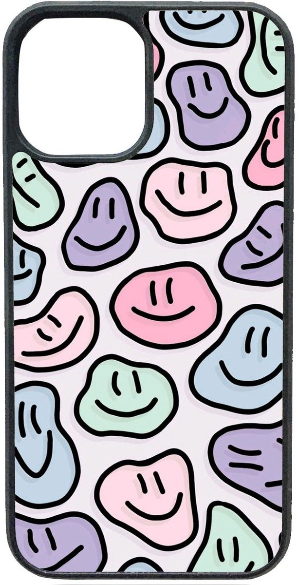 Telefoonhoesje - SMILEY PASTEL - Iphone 14 Pro Max