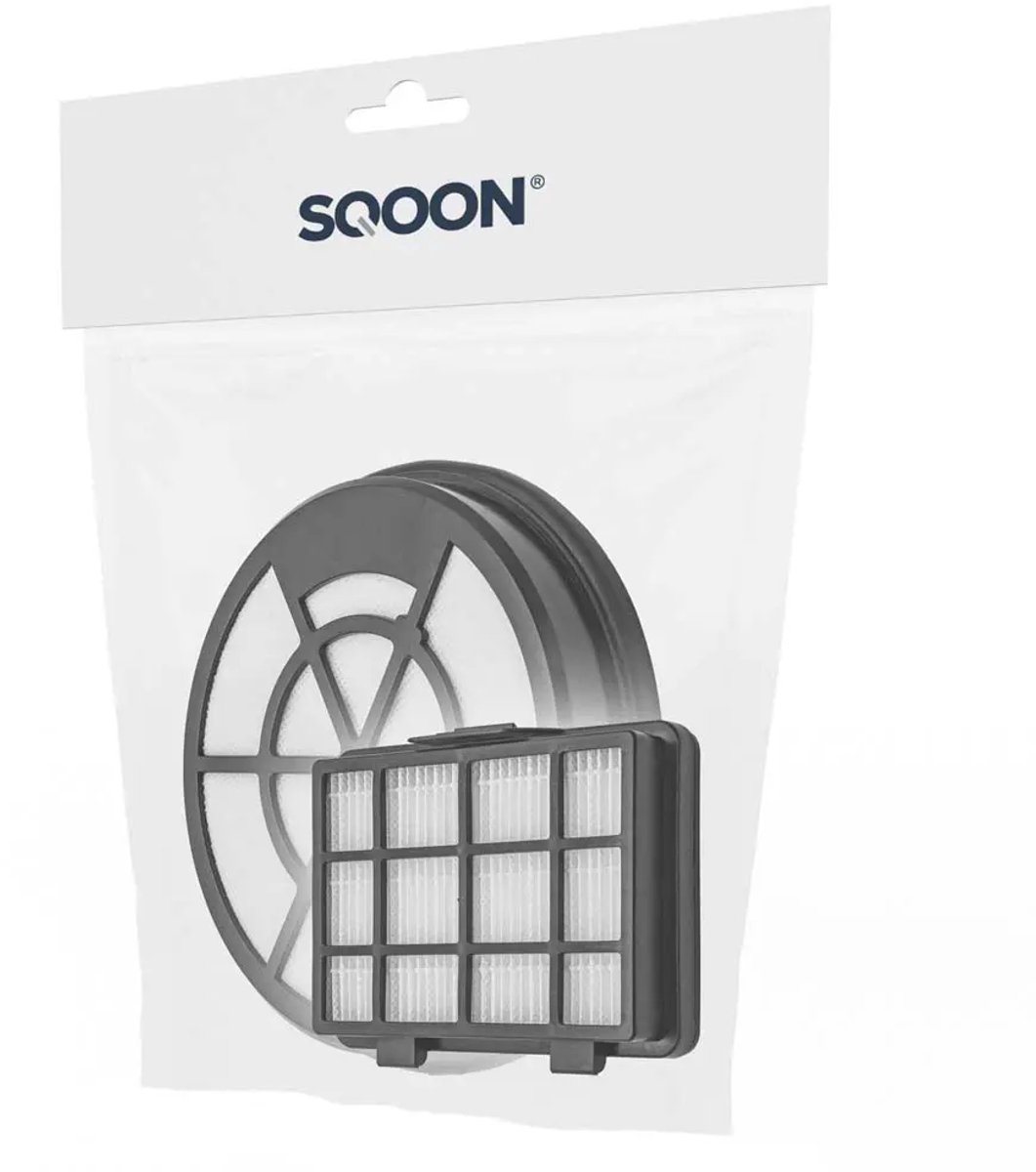 SQOON® Filterset geschikt voor Bosch stofzuigers - Gelijk aan model: 17006053 - Vervangt origineel 12025213 & 17001740 - Foamfilter voor optimale stofopvang en motorbescherming