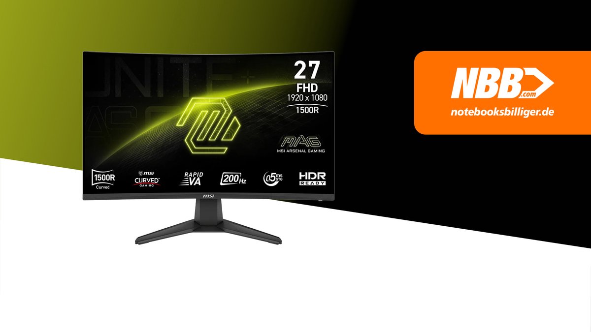 MSI MAG 276CFDE E20 Gaming Monitor - 200Hz, 0,5m GtG - MSI - €120,99