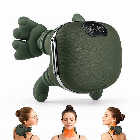Massage Nek apparaat - Verwarmde Massagehand - Draagbaar - Massage - €38,90