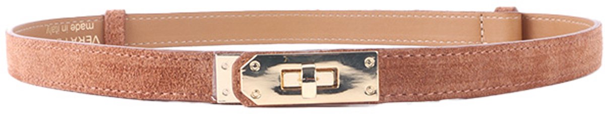 Giuliano Lederen riem - Made in Italy - Camel