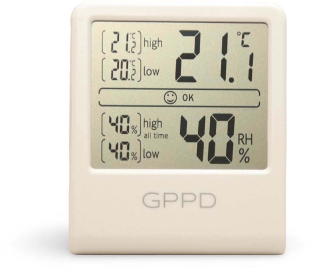 Digitale Hygrometer GPPD wit mat
