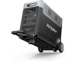 AFERIY P310 3600W Draagbare Powerstation - 3840Wh LiFePO4 Baterij - Snelladen in 1,5u - App-besturing - UPS en Zonnepaneel Compatibel – Ideaal voor Thuis Kantoor en Kamperen