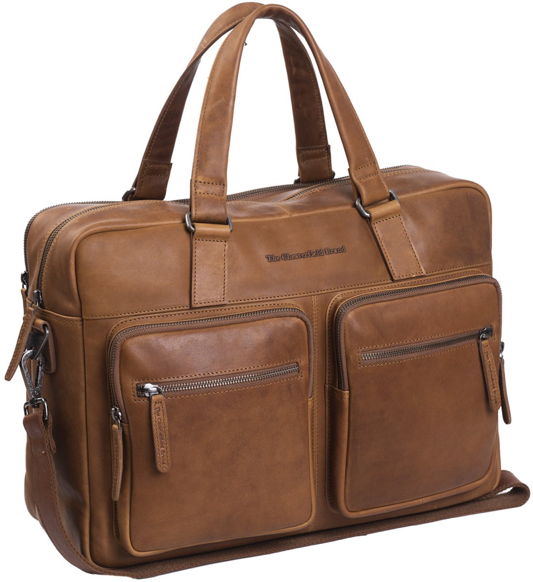 The Chesterfield Brand - Leren Laptoptas Cognac Misha