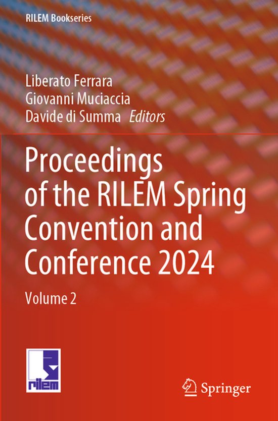 RILEM Bookseries56- Proceedings of the RILEM Spring Conventi ... - cover