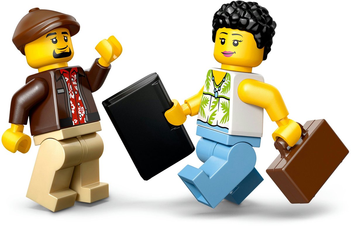 LEGO® City Gele Taxi - Modelautobouwset met 2 Minifiguren - Klassieke Speelgoedtaxi - 60487 — afbeelding 3