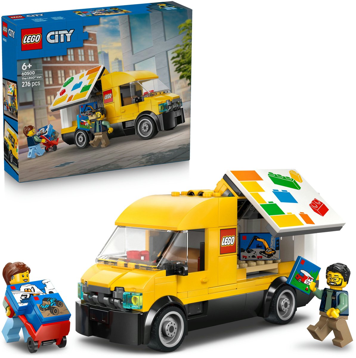 LEGO® City: De LEGO Bestelwagen - Bouw- en Speelset voor Autofans Vanaf 6 Jaar - Met 2 Minifiguren - 60500 — afbeelding 2