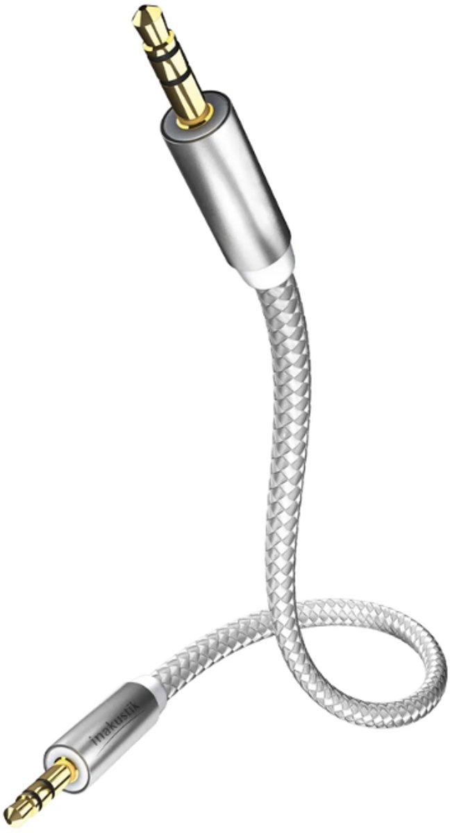 Inakustik 004101005 audio kabel 0,5 m 3.5mm Zilver