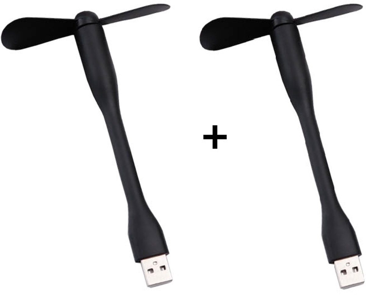 Ventilator - Laptop - 2 x - USB Ventilator - Flexibel - USB Fan - Auto