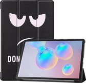 Samsung Galaxy Tab S6 hoesje - Smart Tri-Fold Case - Do Not Touch