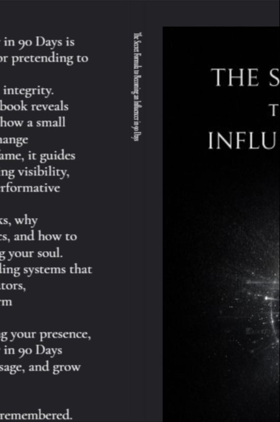 The Secret Formula to Becoming an Influencer in 90 Days - cover
