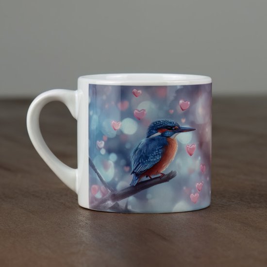 Valentijnsdag mok met ijsvogel - Valentijn cadeau - Liefde