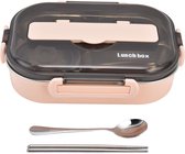 Blockhütte Premium Jausenbox van roestvrij staal, rond 1800ml met lepel, 2x afdichtingsset, lekvrije broodtrommel voor volwassenen, voorraaddosen, lunchbox Blockhütte Premium Jausenbox van roestvrij staal, rond 1800ml met lepel, 2x afdichtingsset, lekvrije broodtrommel voor volwassenen, voorraaddosen, lunchbox