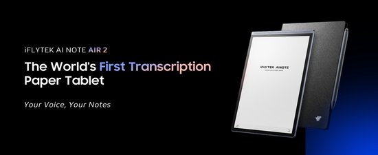 iFLYTEK - AINOTE 2 - Smart E ink Tablet 10.65" - Ultradun Digitaal Notitieboek voor Professionals - AI Transcriptie - Vertaling & Vergaderingsoverzicht - <20 ms Schrijflatentie - 7-Daagse Batterij van Merkloos — afbeelding 3