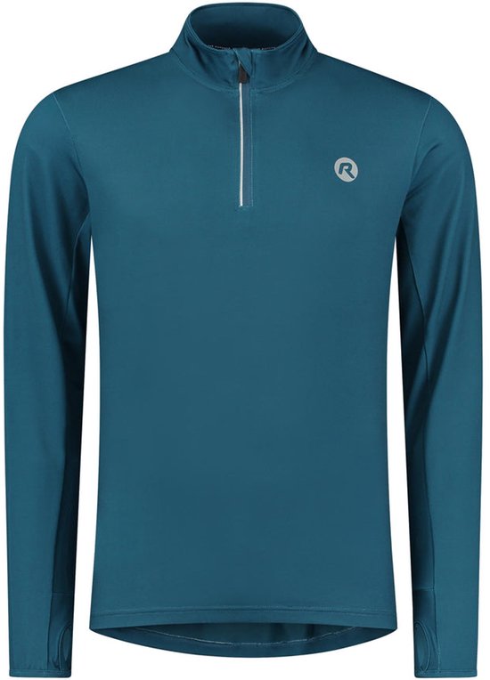 Rogelli Core Hardloopshirt Heren Lange Mouwen - Running Shirt - Blauw - Maat L