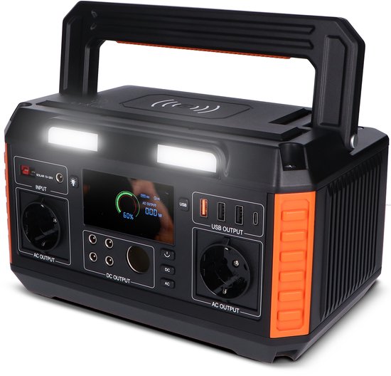 Lyxus® 600W Powerstation – 520Wh Draagbare Accu & Generator