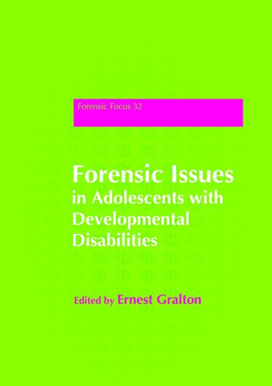 Forensic Issues in Adolescents with Developmental Disabiliti ... - cover