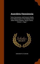 Anecdota Oxoniensia