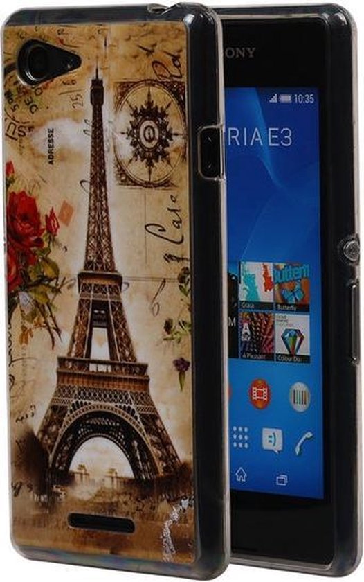 Demon tanker huiswerk Eiffeltoren TPU Cover Case voor Sony Xperia E3 Hoesje | bol.com