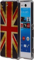 Britse Vlag TPU Cover Case voor Sony Xperia M5 Cover