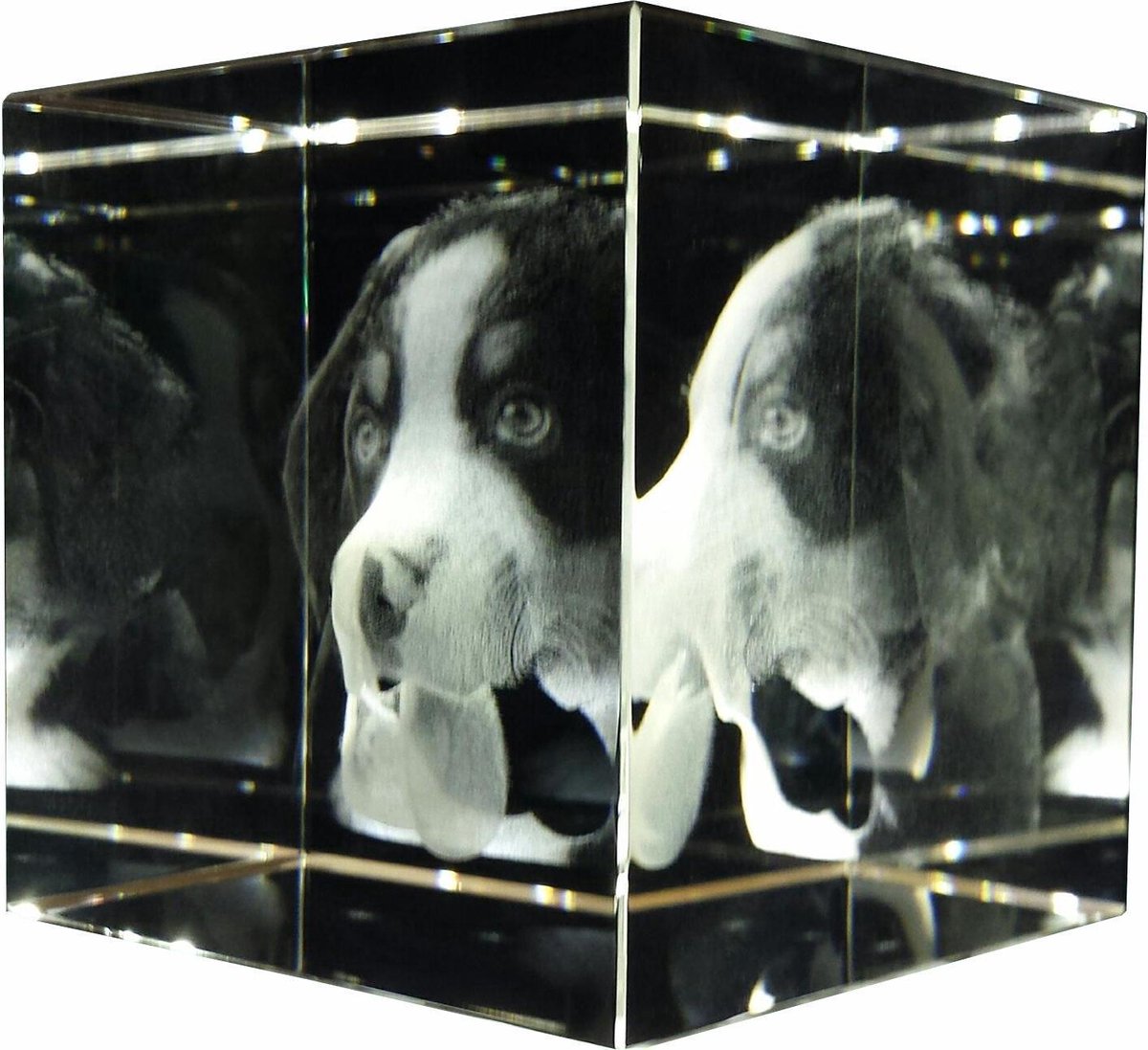 fotokristal kubus 60 x 60 x 60mm 3D
