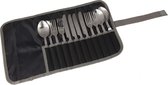 Regatta 4Prsn Cutlery Set Campingbestek - Zwart