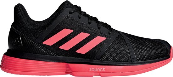 adidas CourtJam Bounce Tennis Sportschoenen - Maat 46 - Mannen - zwart/rood adidas CourtJam Bounce Tennis Sportschoenen - Maat 46 - Mannen - zwart/rood