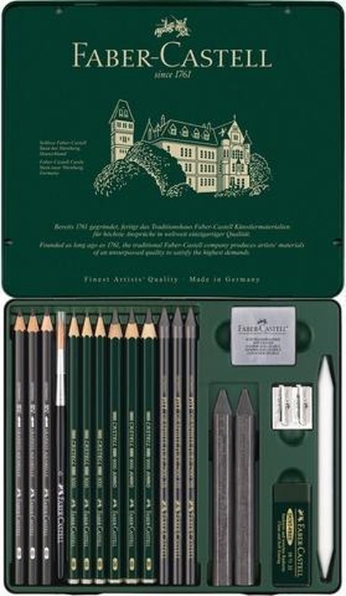 Set de crayons Pitt Graphite Faber Castell, 11 pièces