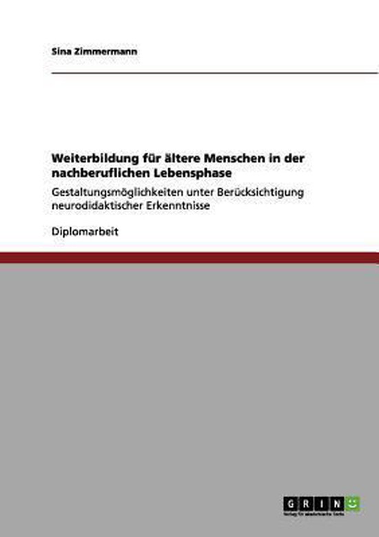 Weiterbildung fur altere Menschen in der nachberuflichen Leb ... - cover
