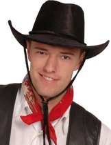 "Zwarte cowboyhoed voor volwassenen - Verkleedhoofddeksel - One size"