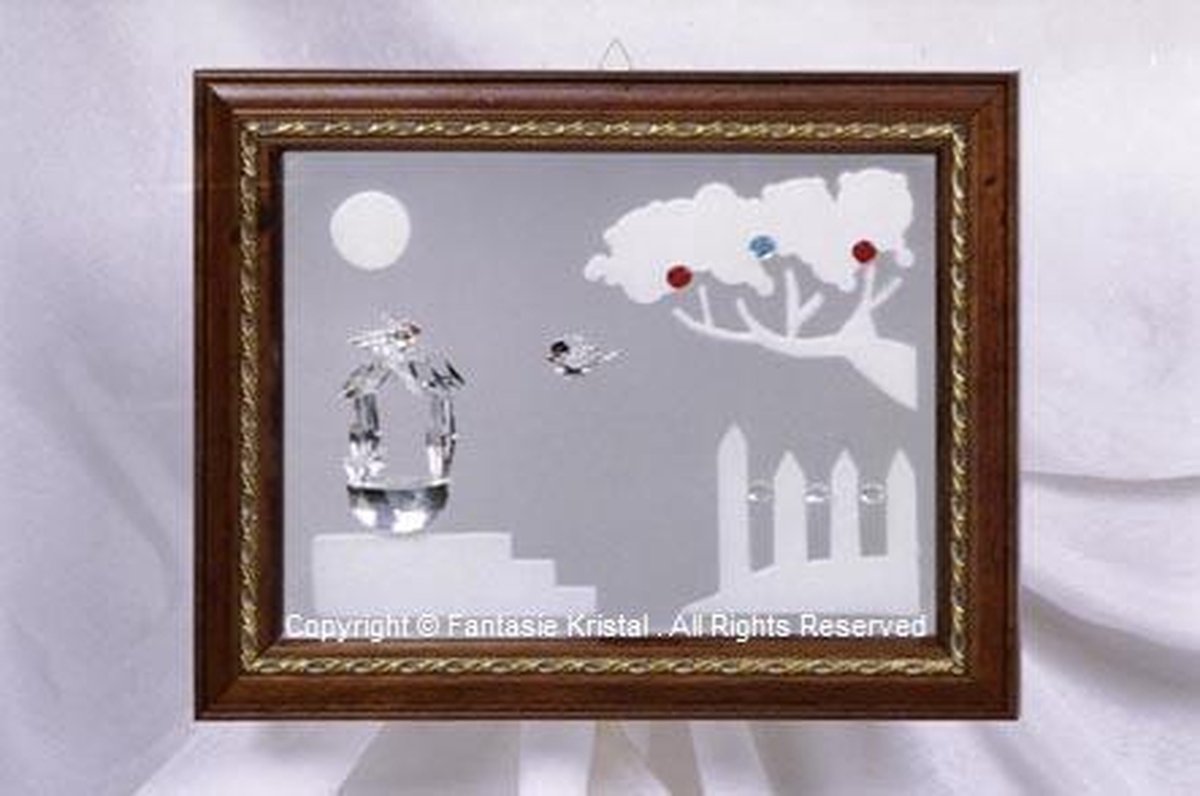 "Schilderij met kristal ""waterput"""