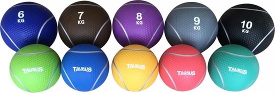 Foto: Taurus medicijnbal 1kg lichtgroen medicineball medicine crossfit bal trainingsbal gym ball fitness ball