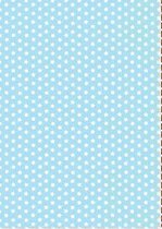 Pergamano 5 vellen A4 150gr code 61575 sterren licht blauw