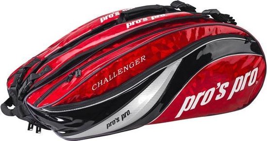 Pro's Pro 12-Racketbag Challenger rood L107 tennistas