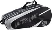 Pro's Pro 12-Racketbag Zwart-zilver L111 tennistas